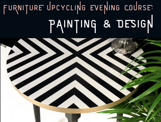 FURNITURE UPCYCLING EVENING COURSE 1: Modern Design Painting - The Barn Wirral, starts Weds 9th April 2025 (4 weeks)