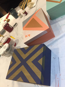 ONLINE CLASS: Getting stated with Furniture Painting & Geometric Design - The Box workshop