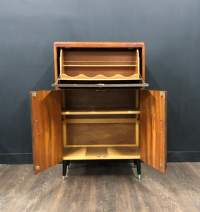 Slim & stylish Mid Century open front Drinks Cabinet