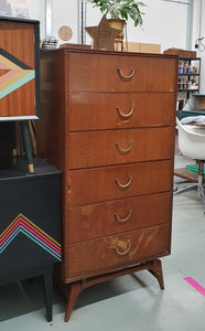Tall Mid Century Modern Chest of Drawers