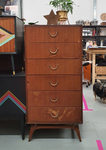 Tall Mid Century Modern Chest of Drawers