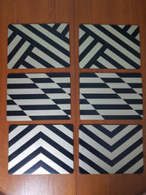 HOW TO GUIDE:  Upcycle old placemats with Geometric designs