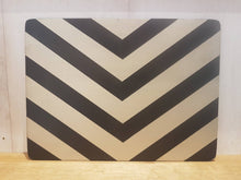 Done up North geometric placemats in Black and Metallic Gold