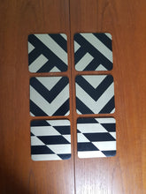 Done up North design Black and Metallic Gold coasters